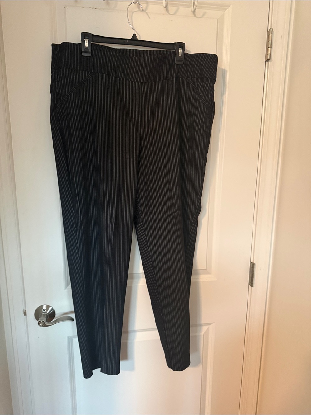 Women’s Black Pinstripe Dress Pants